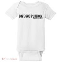 Love God Publicly Baby Bodysuit thumb 0