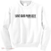 Love God Publicly Kids Sweatshirt thumb 0