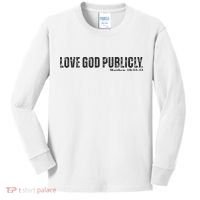 Love God Publicly Kids Long Sleeve Shirt thumb 0