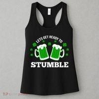 Let's Get Ready To Stumble St Patricks Day Drinking Women's Tank Top thumb 3