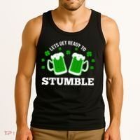 Let's Get Ready To Stumble St Patricks Day Drinking Tank Top thumb 3