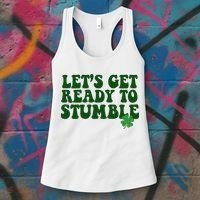 Lets Get Ready To Stumble St Patricks Day Women's Tank Top thumb 3