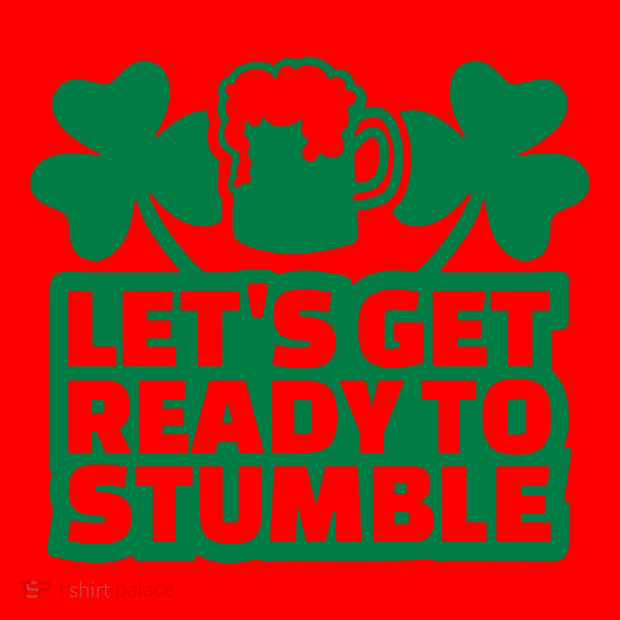 Let's Get Ready To Stumble St Patrick's Day Santa Hat