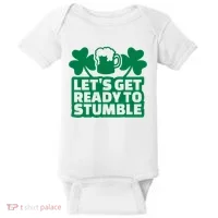 Let's Get Ready To Stumble St Patrick's Day Baby Bodysuit thumb 0