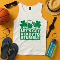 Let's Get Ready To Stumble St Patrick's Day Tank Top thumb 4