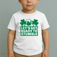 Let's Get Ready To Stumble St Patrick's Day Toddler T-Shirt thumb 2