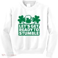 Let's Get Ready To Stumble St Patrick's Day Kids Sweatshirt thumb 0