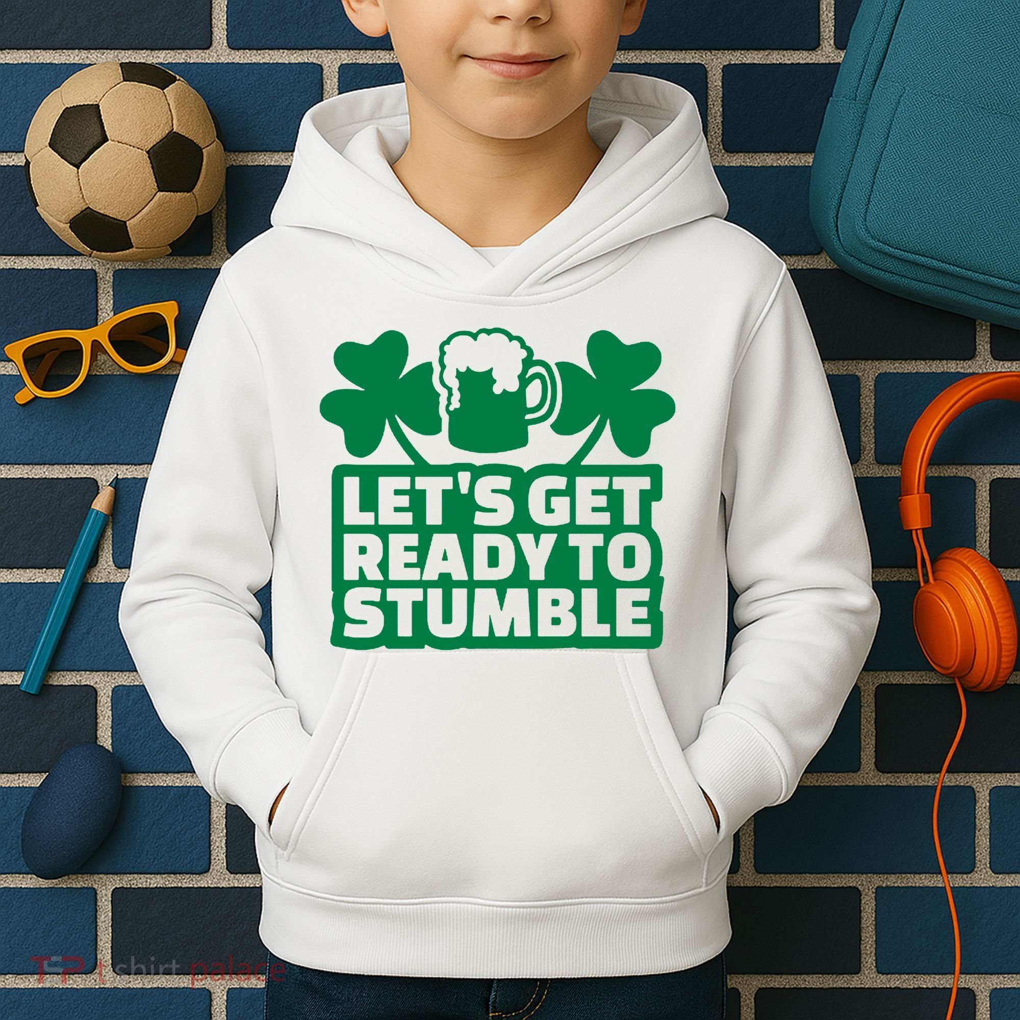 Let's Get Ready To Stumble St Patrick's Day Kids Hoodie