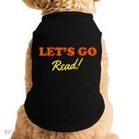 Lets Go Read Book Lover Doggie Tank thumb 0