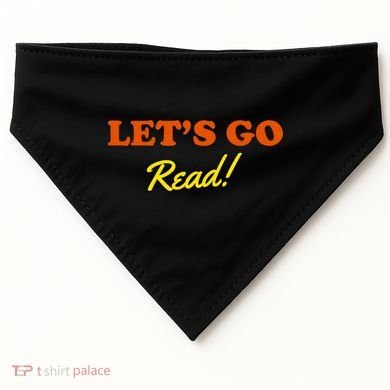 Lets Go Read Book Lover USA-Made Doggie Bandana