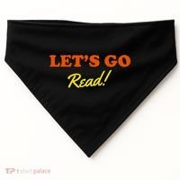 Lets Go Read Book Lover USA-Made Doggie Bandana thumb 0