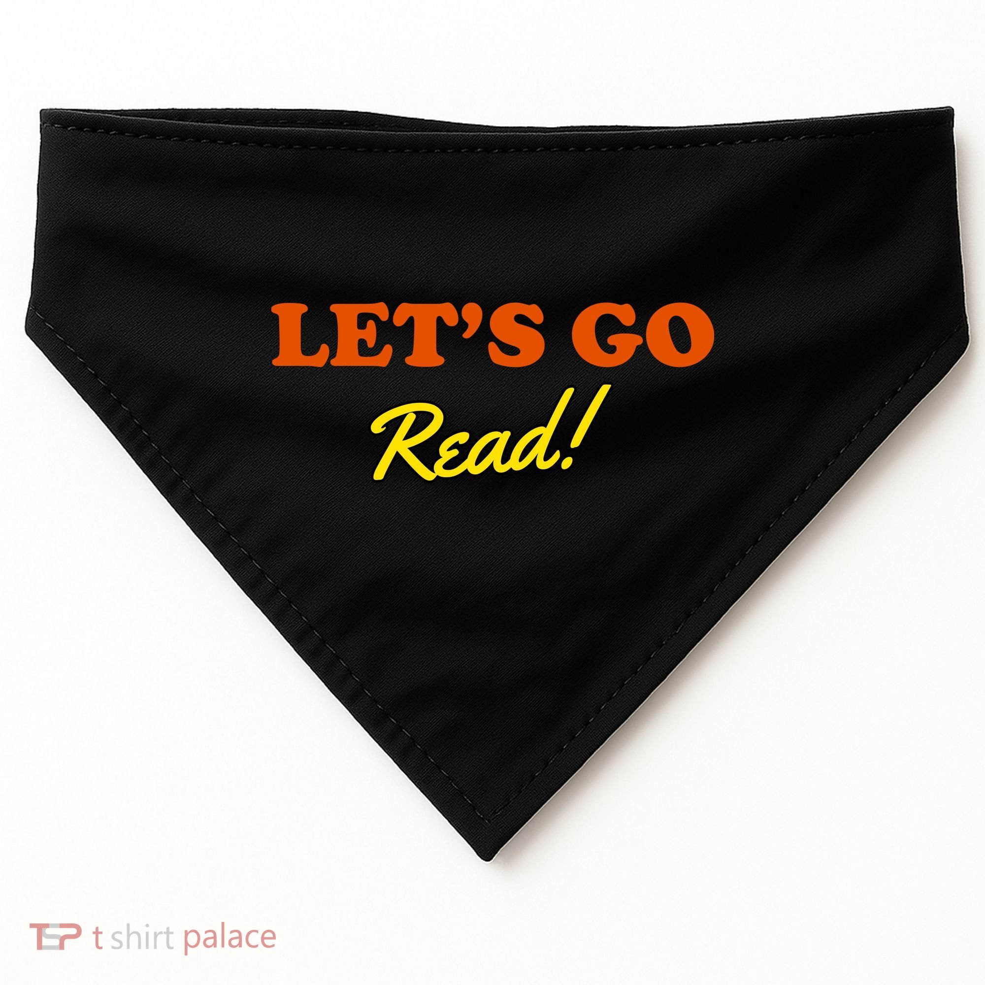 Lets Go Read Book Lover USA-Made Doggie Bandana