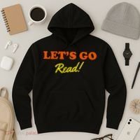 Lets Go Read Book Lover Hoodie thumb 3