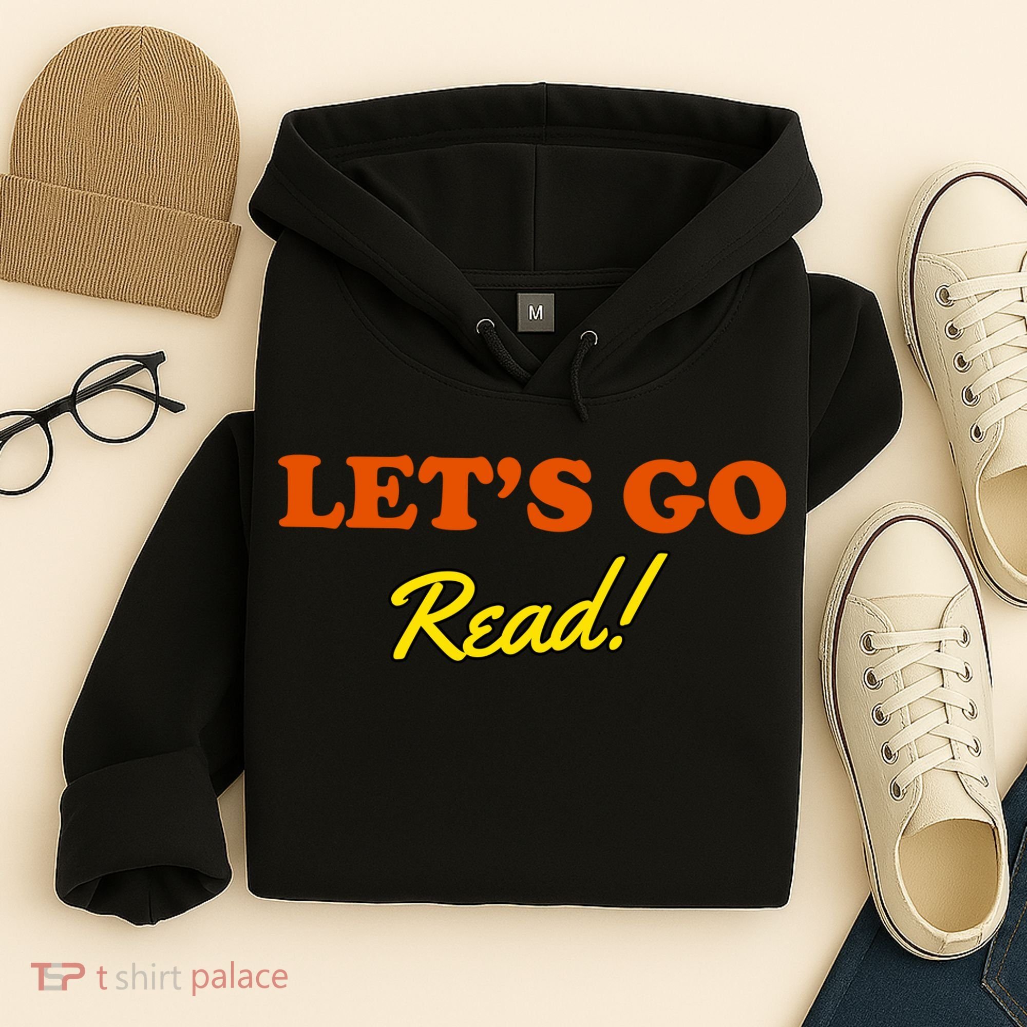 Lets Go Read Book Lover Hoodie