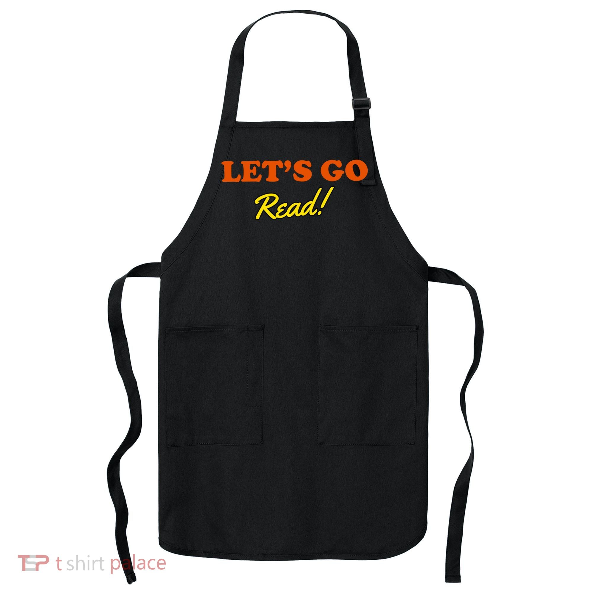 Lets Go Read Book Lover Apron