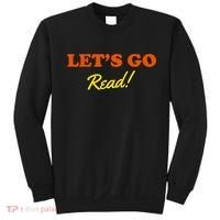 Lets Go Read Book Lover Sweatshirt thumb 0