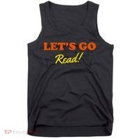 Lets Go Read Book Lover Tank Top thumb 0