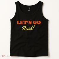 Lets Go Read Book Lover Tank Top thumb 2