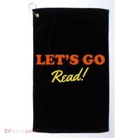 Lets Go Read Book Lover Golf Towel thumb 0