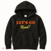 Lets Go Read Book Lover Kids Hoodie thumb 0