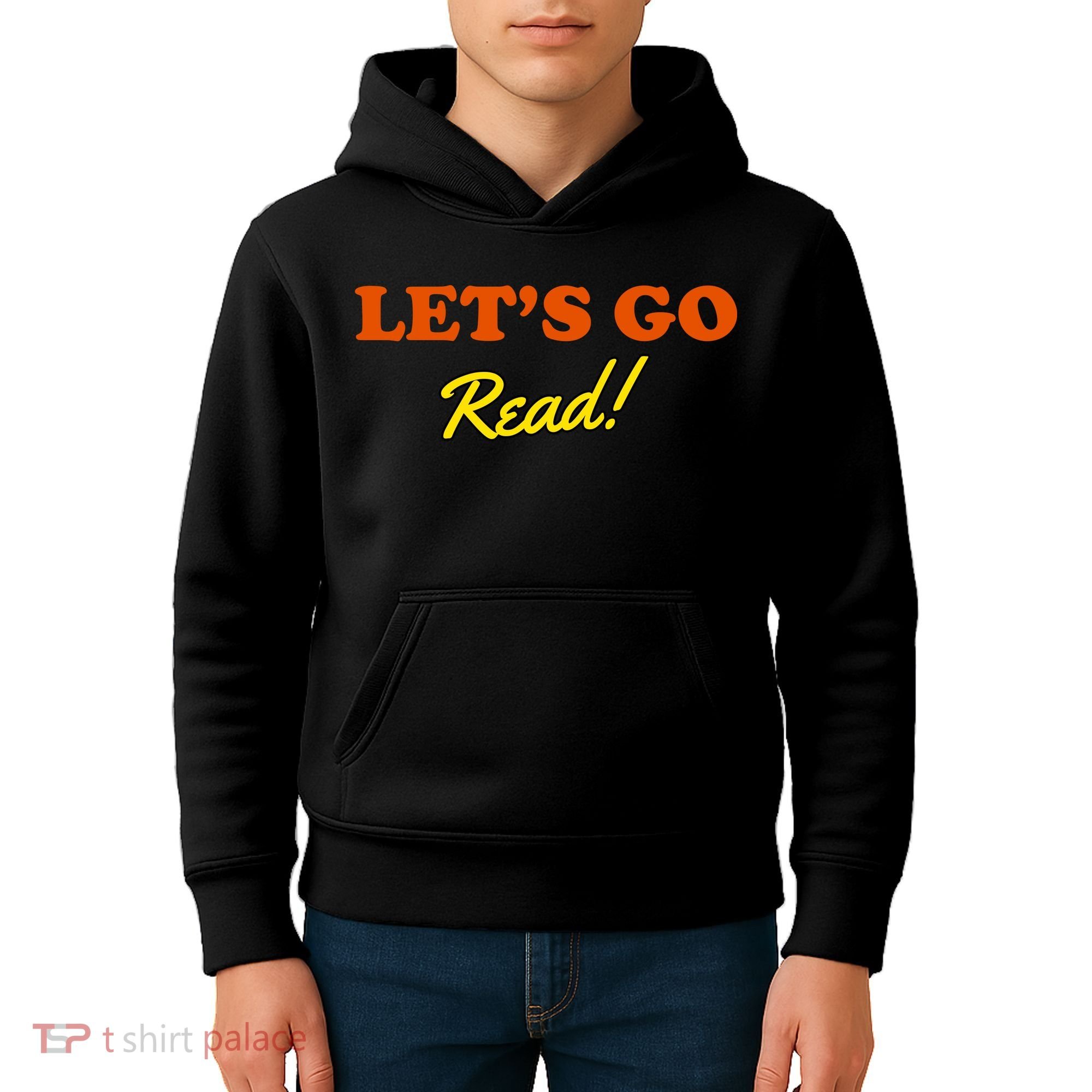 Lets Go Read Book Lover Kids Hoodie