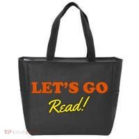 Lets Go Read Book Lover Tote Bag thumb 0