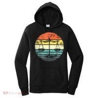 Lawyer Gift Retro Sunset Scale Of Justice Student Law School Women's Hoodie thumb 0