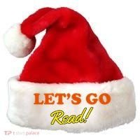 Lets Go Read Distress Book Club Santa Hat thumb 0