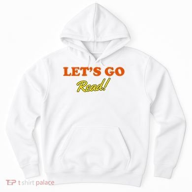 Lets Go Read Distress Book Club Hoodie