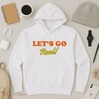 Lets Go Read Distress Book Club Hoodie thumb 3