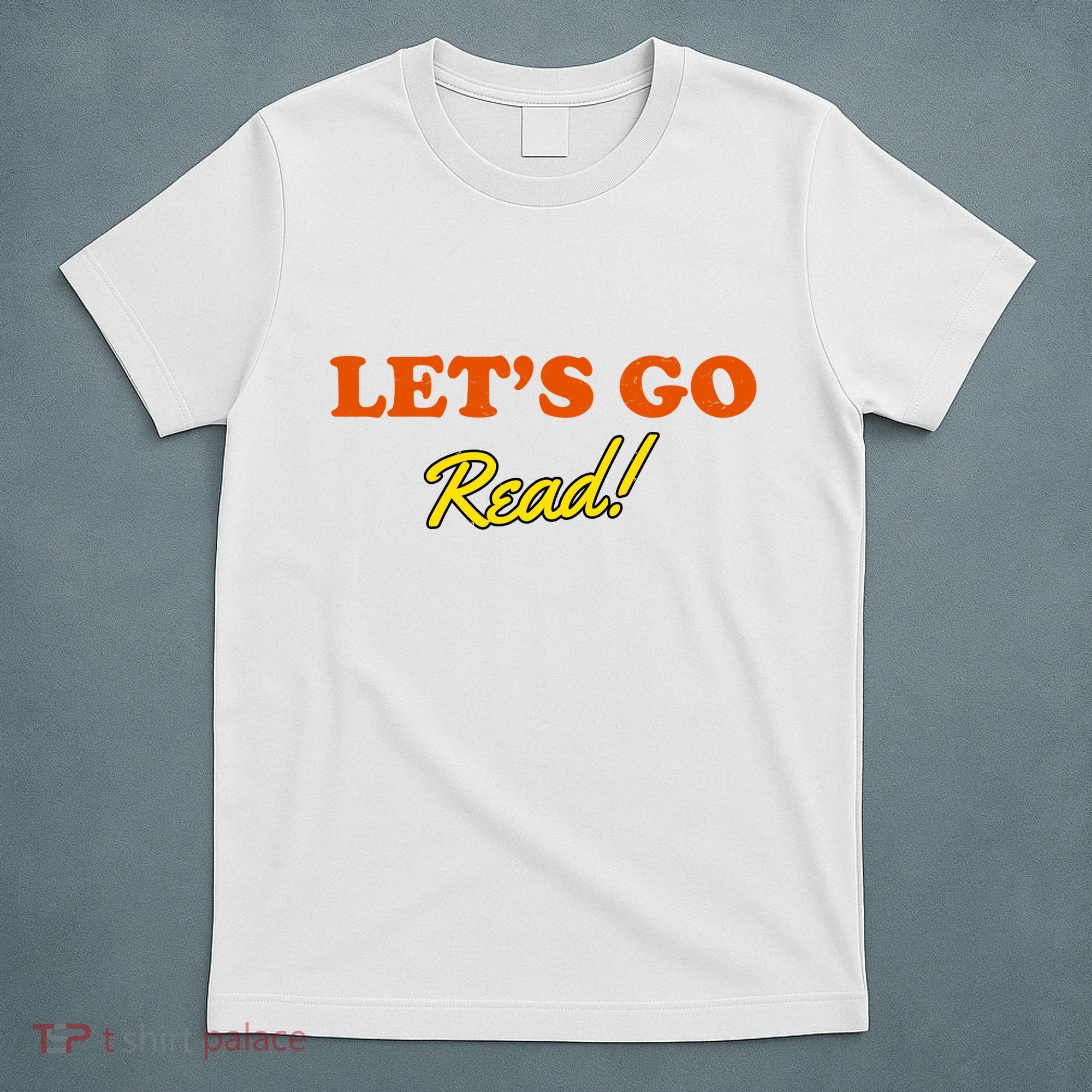 Lets Go Read Distress Book Club T-Shirt