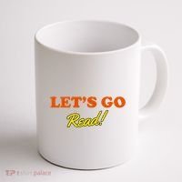 Lets Go Read Distress Book Club Coffee Mug thumb 1