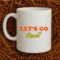 Lets Go Read Distress Book Club Coffee Mug thumb 2