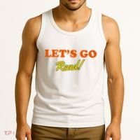 Lets Go Read Distress Book Club Tank Top thumb 3