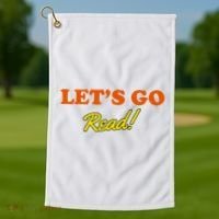 Lets Go Read Distress Book Club Golf Towel thumb 1