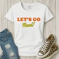 Lets Go Read Distress Book Club Women's T-Shirt thumb 3