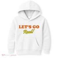 Lets Go Read Distress Book Club Kids Hoodie thumb 0