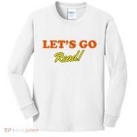 Lets Go Read Distress Book Club Kids Long Sleeve Shirt thumb 0