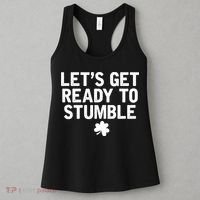 Let's Get Ready To Stumble Funny St Patrick's Day Women's Tank Top thumb 3
