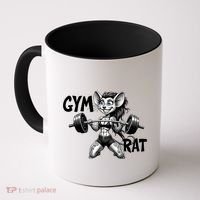 Lady Gym Rat Workout Coffee Mug thumb 0