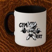Lady Gym Rat Workout Coffee Mug thumb 2