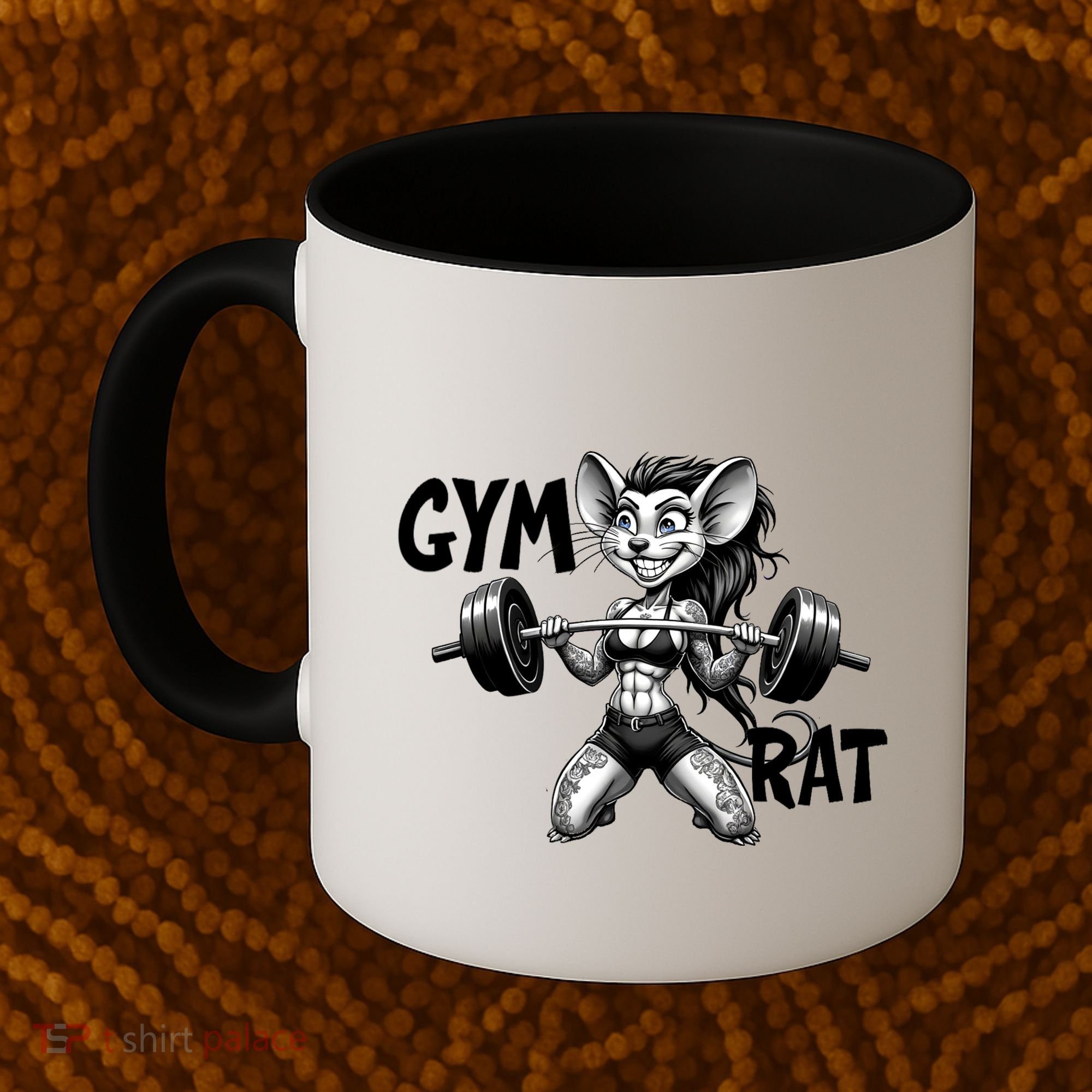 Lady Gym Rat Workout Coffee Mug