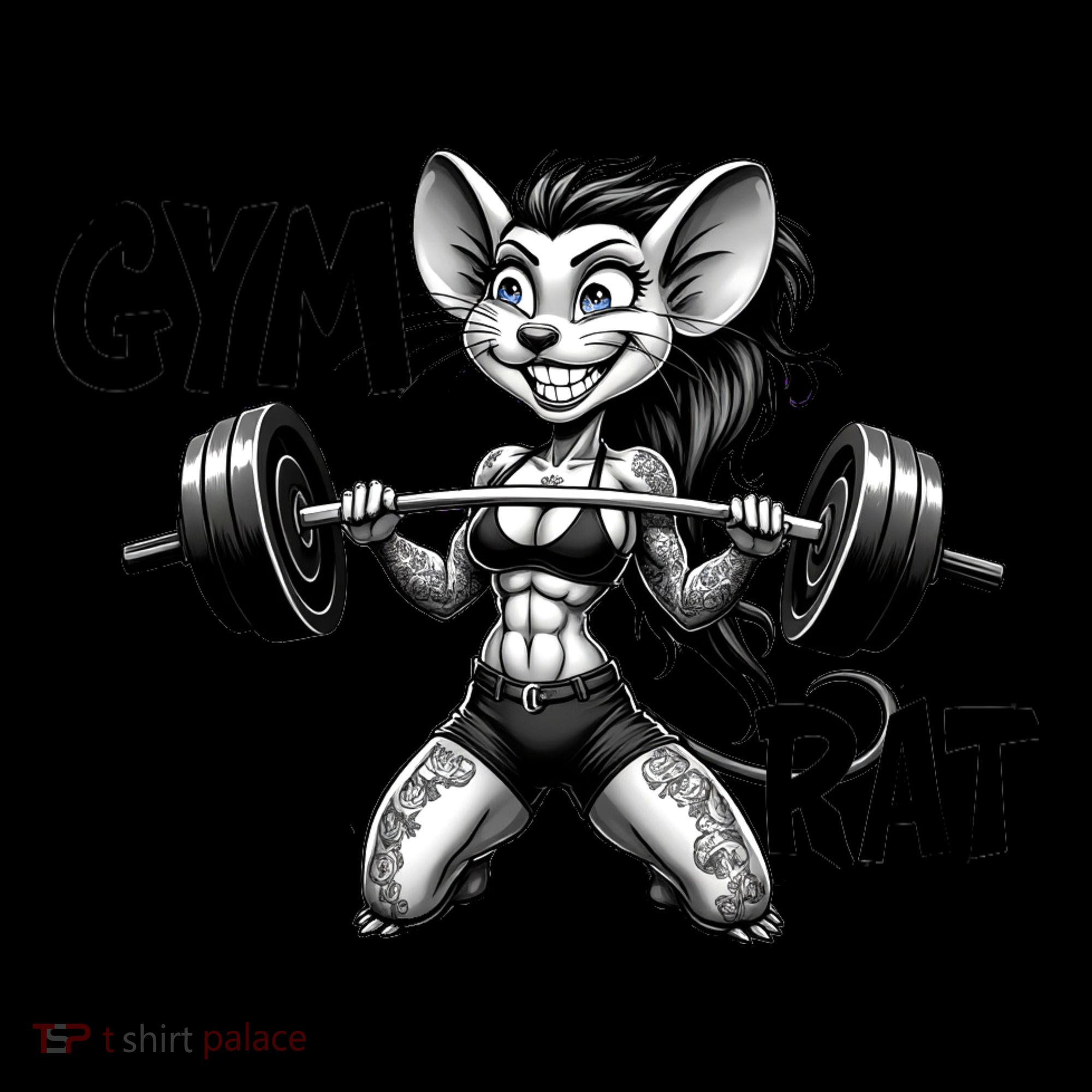 Lady Gym Rat Workout Ornament