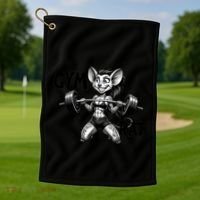 Lady Gym Rat Workout Golf Towel thumb 1