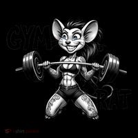 Lady Gym Rat Workout Tote Bag thumb 4