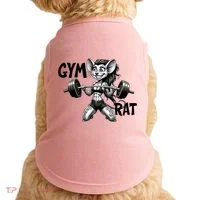 Lady Gym Rat Workout Doggie Tank thumb 0