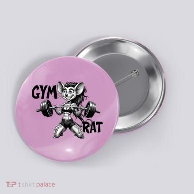 Lady Gym Rat Workout Button