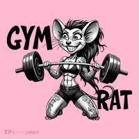 Lady Gym Rat Workout Mousepad thumb 1