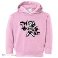 Lady Gym Rat Workout Toddler Hoodie thumb 0