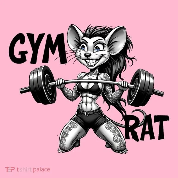 Lady Gym Rat Workout Toddler Hoodie